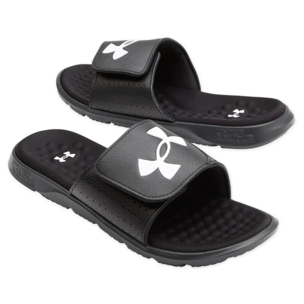 Under Armour Ignite 7 Pro Slides Black/White Mens Size 17